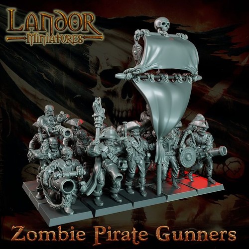 15x zombie pirate gunners - pirate,
