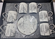 White Silver Porcelain Tea