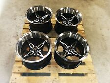 Autostar 14" x 9" Kanji 4x100 et-13 alloys fit Mazda MX5 wide arch flared body