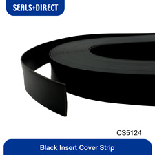 Black 25mm Insert Cover Strip