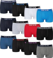 Pierre Calvini Hipster Boxer Shorts Men’s Fitted Cotton Underwear Basic Shorts