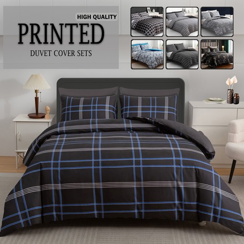 Reversible double duvet cover - reversible,