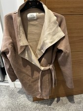 Girls Zara 11-12 Cream Cardigan  