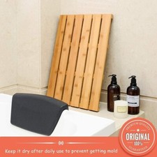 Bamboo Wooden Duckboard Natural Wood Bathroom Bath Shower Anti Slip Mat