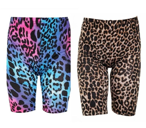 Girls kids leopard - leopard, cycling