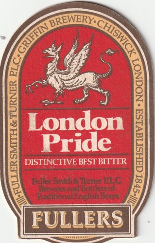 Beer mat fullers brewery - brewery,