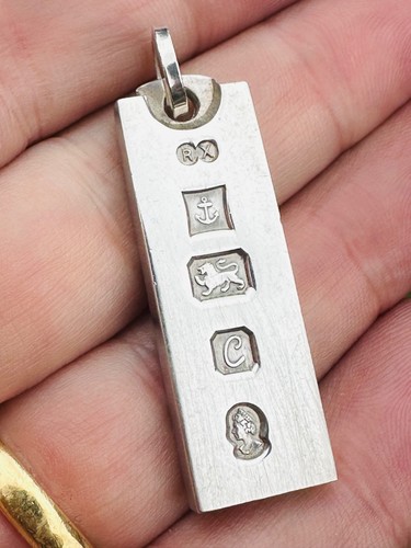1977 sterling silver ingot - 1977,