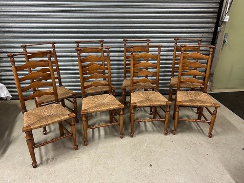 Eight lancashire ladder back - lancashire,
