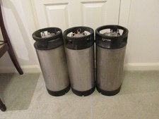 Three 19 litre corny kegs. Lot 1