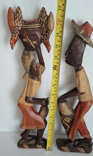 Vintage haitian folk art wood - haitian,
