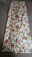 Beautiful Handmade Laura Ashley Gosforth Silk Lined Curtains 192cm w x 81cm drop