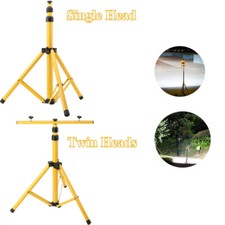 Telescopic Floodlight Tripod Single-Head/Twin-Head Camp Worksite LED Lamp Stand