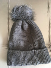 Primark Black Bobble Wooly Hat