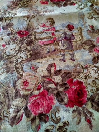 Vintage toile jouy french - vintage,