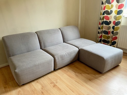 Grey armchairs - x3, +