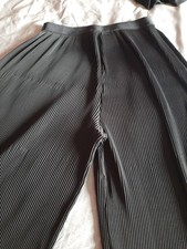 Zara Black Short Wide Leg Trousers  Size S