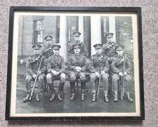 Large Original WW1 Framed Group Photo Royal Horse Artillery 32 × 27 cm