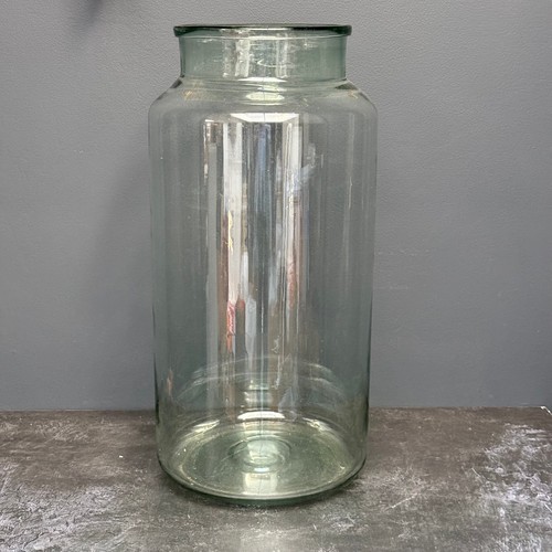 Recycled glass jar vase - recycled,