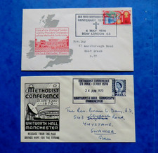 1970 Methodist Church Covers x 2  ( Bishop Of London Visit & Conference )