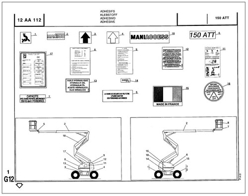 Manitou 150 att parts catalog - parts,