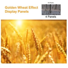  4 Golden Wheat effect Display Panels for Home-Office-Business with Free Lights