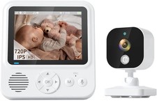 Baby Monitor with Camera and Night Vision, 2.8" 720P HD Video Screen