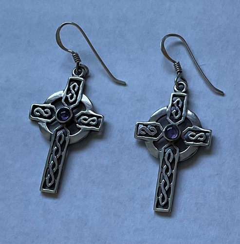 Sterling silver celtic cross - sterling,