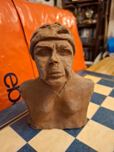 Vintage signed ooak terracotta - ooak,