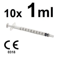 10x 1ML BD Plastipak Sterile