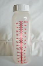 5x 250ml Sterifeed liquid storage bottles - water, milk bottle