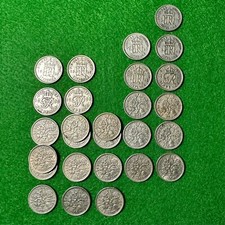 27 x 6D British Silver
