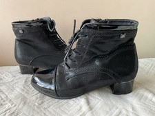PAVERS ladies black faux