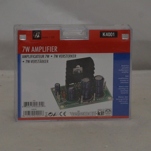 Velleman k4001 mono audio - velleman,