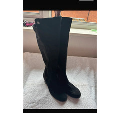 Marc Fisher Black Suede Knee