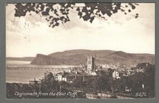 Vintage postcard Teignmouth from The East Cliff, Devon. pmk Teignmouth 1915