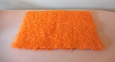 Halloween Orange Hand Dyed Mohair Bear Making Fabric 36.5cm x 48cm