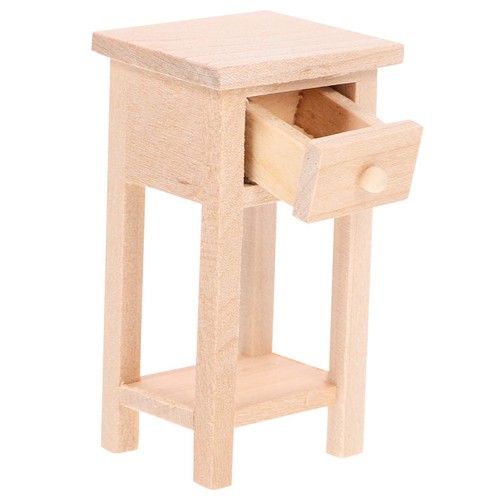 Wood mini bedside - wood, table