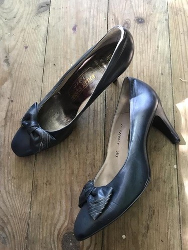 Women bally heels navy leather - women,