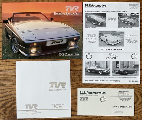 Tvr 280i 350i - 390i, sales