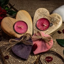 PERFECT MOTHER'S DAY GIFT!! Set - Tea Light Holder + Soap, Pallet Wood, Handmade