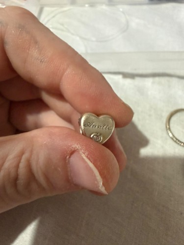 Pandora auntie love heart - "auntie, love"