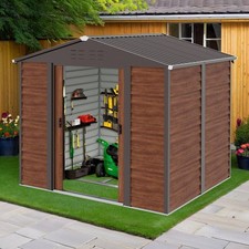 8x6ft galvanized metal garden - galvanized,