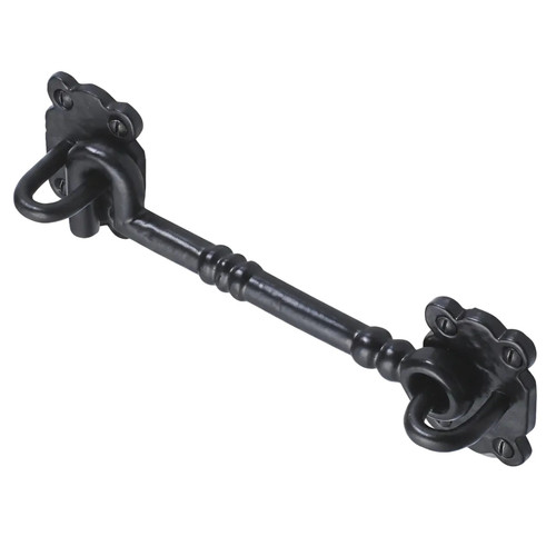 Black antique cast cabin hook - antique,