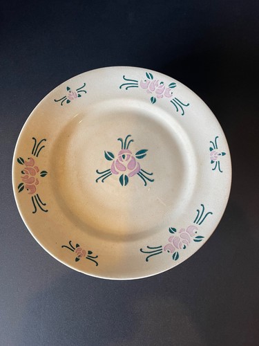 Antique french footed - footed, plate