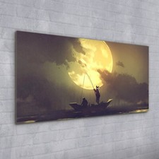 Wall Art Glass Print Fishermen