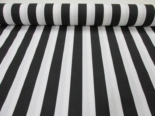 Black white striped fabric - white,