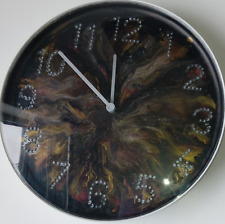 Hand Painted Customised Wall Clock Indoor 25 cm Silent Quartz Clock Gift Idea