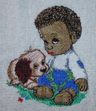 Cutie with dog design - with,