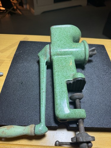 Vintage green enamel cast - , iron