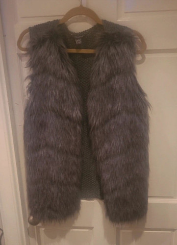 Women grey faux - grey,